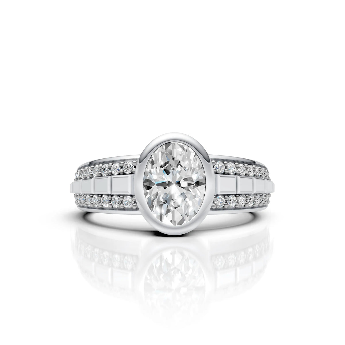 Halo Bezel Diamond Ring