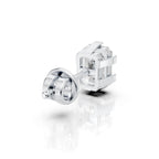 Emerald Cut Six-Prong Diamond Stud (1 PC)