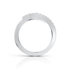 Geometric Diamond Open Wrap Ring