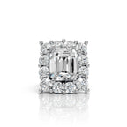 Royal Emerald Cut Diamond Cluster Ring