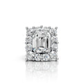 Royal Emerald Cut Diamond Cluster Ring