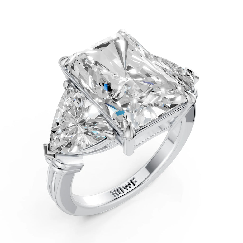Princess Cut Three Stone Diamond Ring