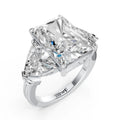 Princess Cut Three Stone Diamond Ring