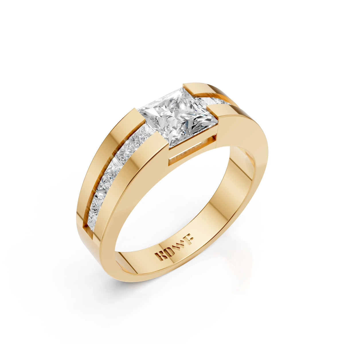 Elegant Princess-Cut Ring