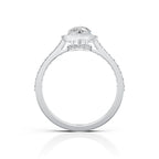Heart Shape Diamond Halo Ring