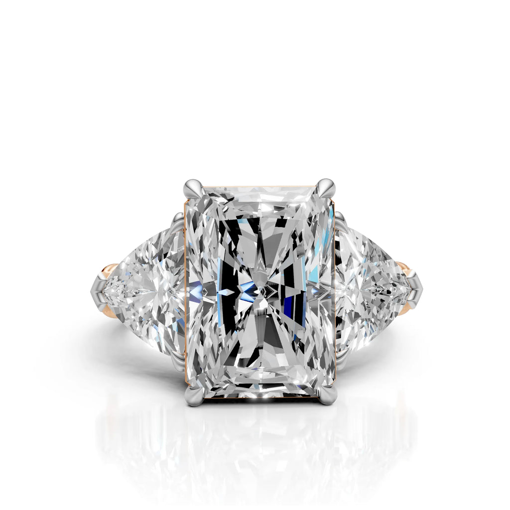 Princess Cut Three Stone Diamond Ring