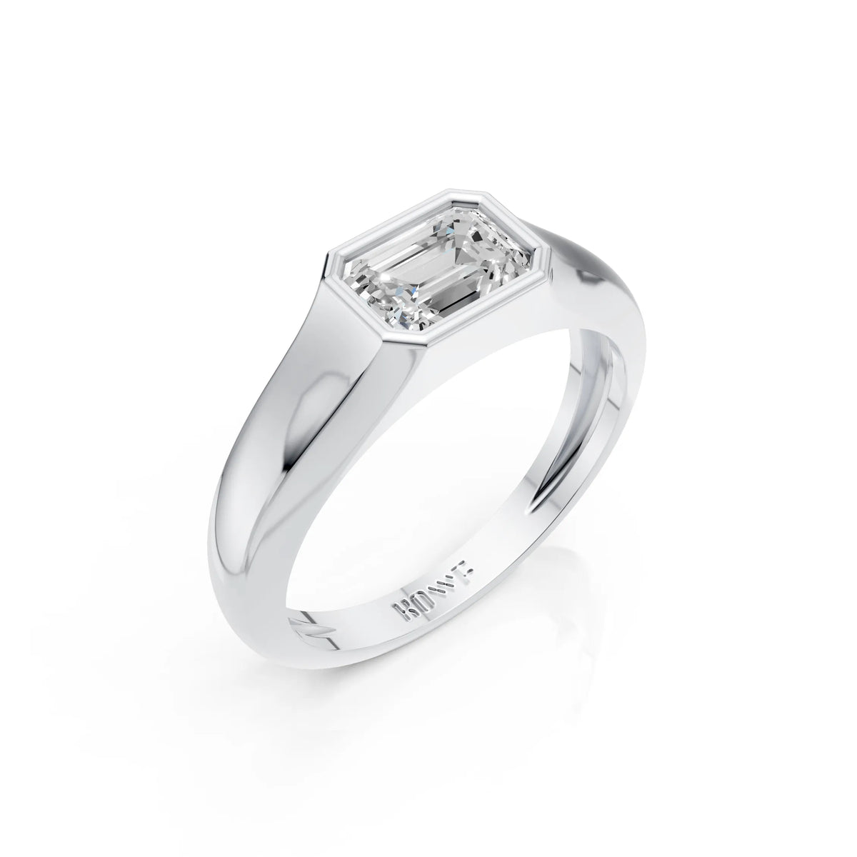 Emerald Cut Solitaire Ring