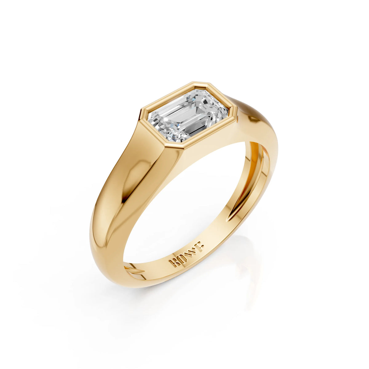 Emerald Cut Solitaire Ring