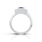 Men's Royal CZ Blue Sapphire Ring