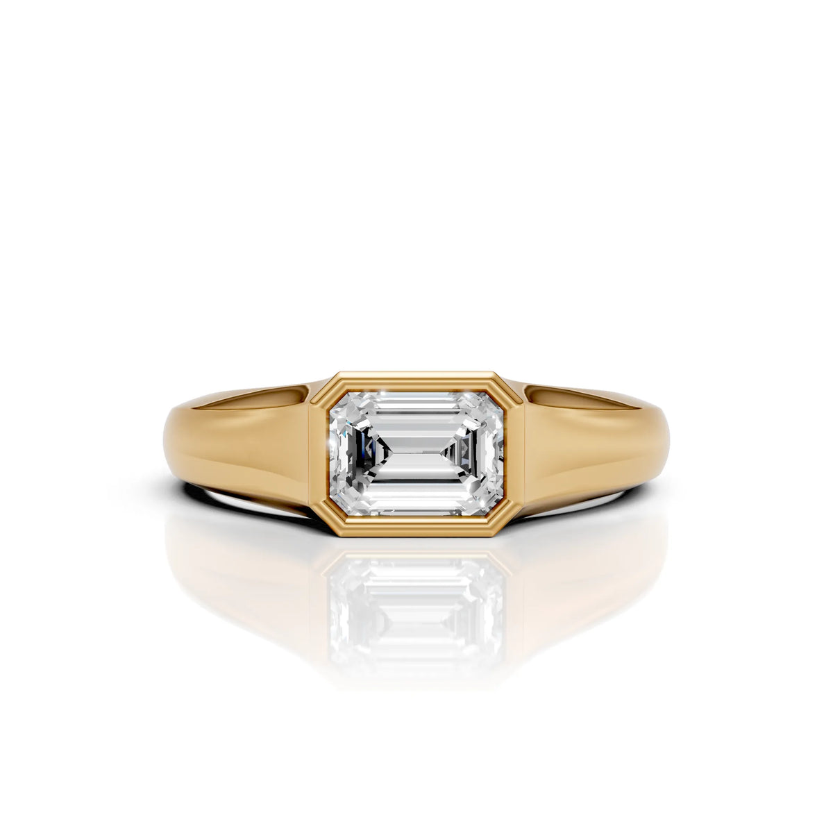 Emerald Cut Solitaire Ring