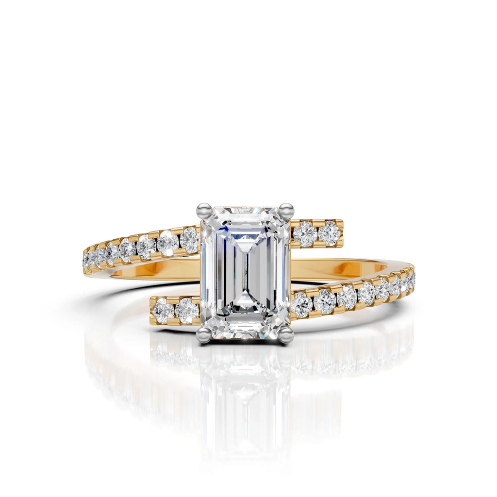 Emerald Cut Diamond Solitaire Ring