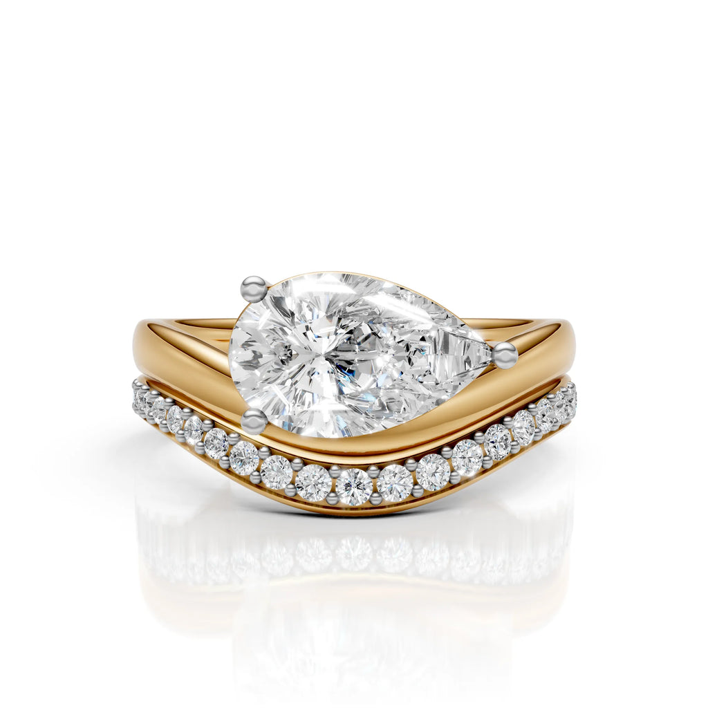 Infinity Twist Marquise Diamond Ring