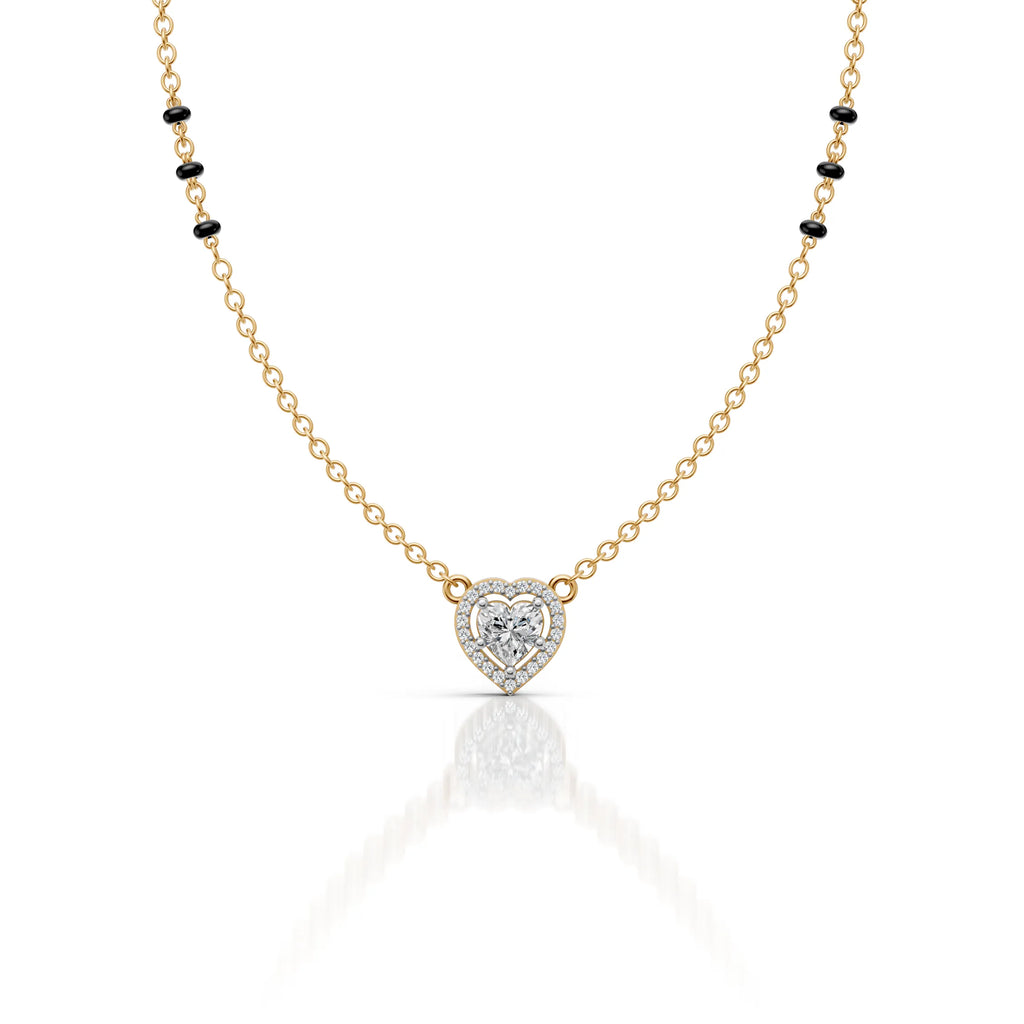 Heart Halo Moissanite Pendant