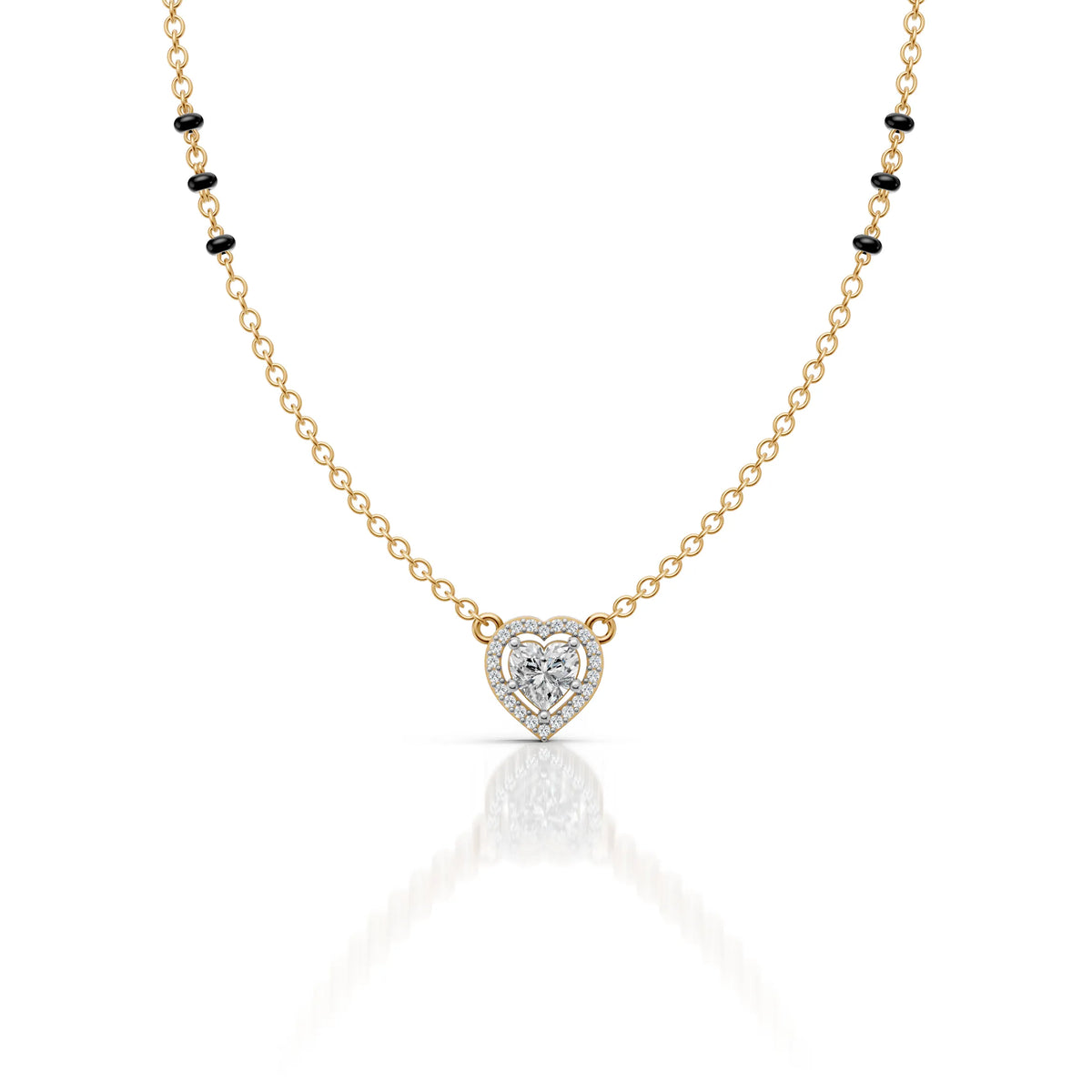 Heart Halo Moissanite Pendant