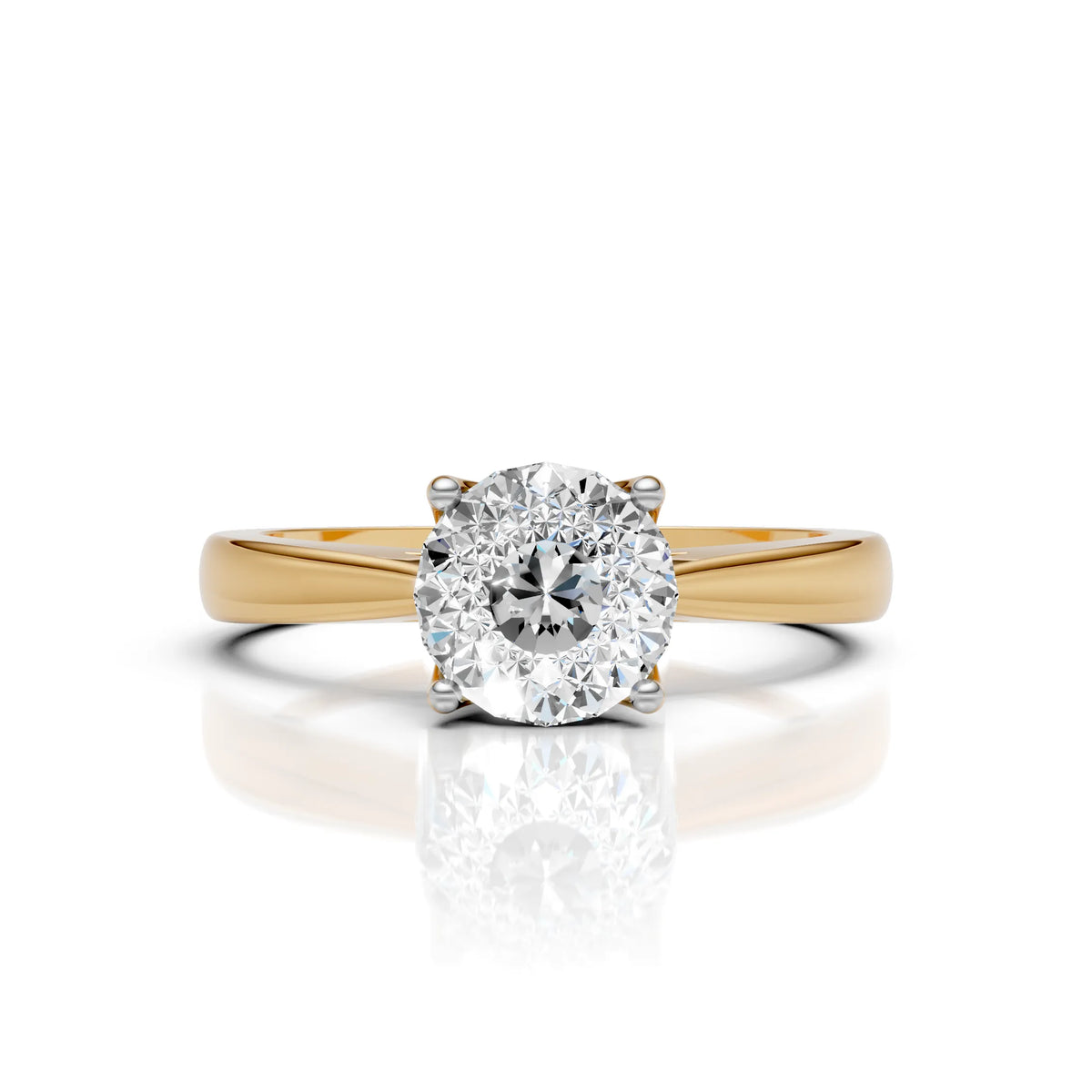 Portuguese Cut Solitaire Ring