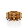 Royal Crown Textured Ring