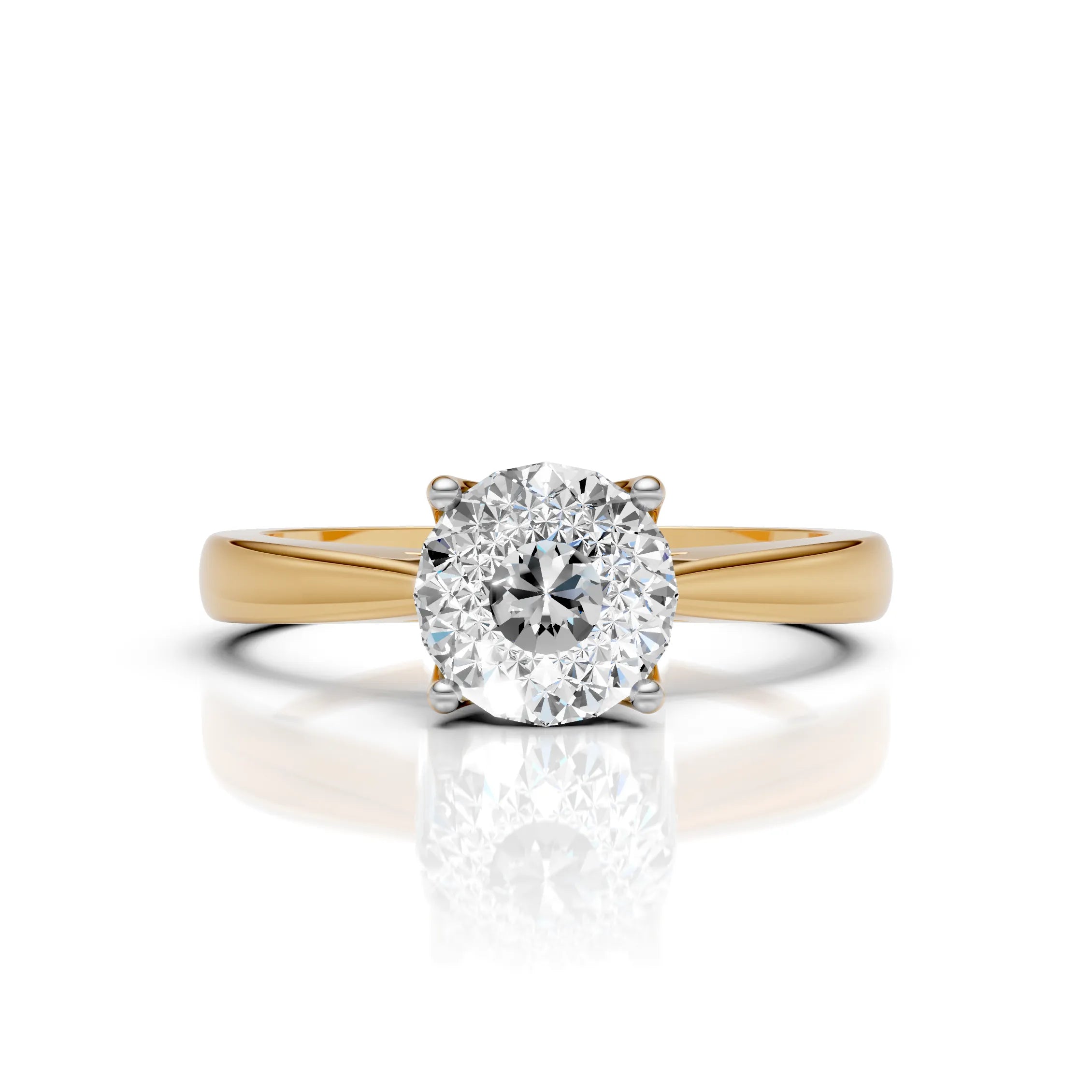Portuguese Cut Solitaire Ring