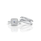 Princess Double Halo Ring