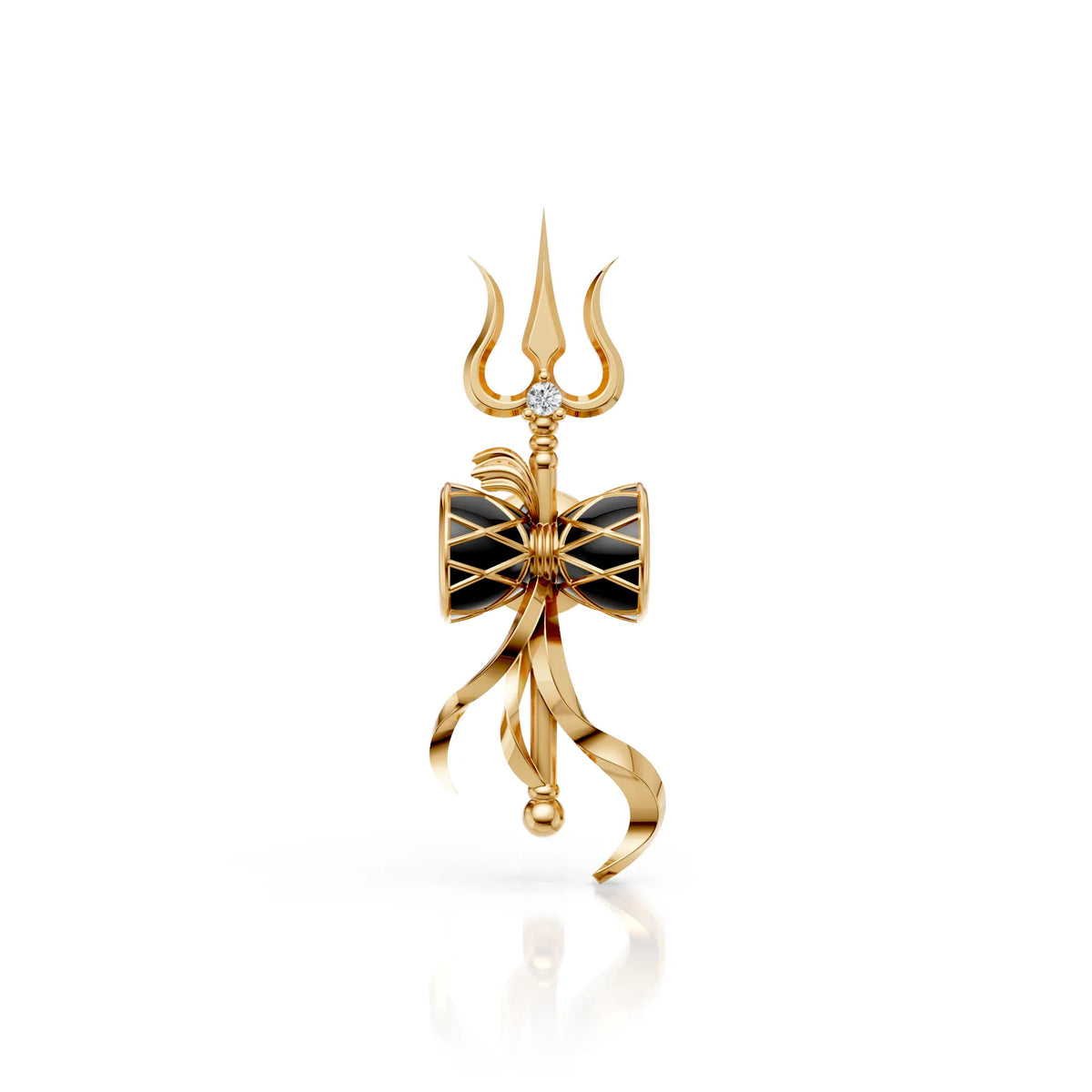 Mahadev Trishul Damru Stud (1 PC)