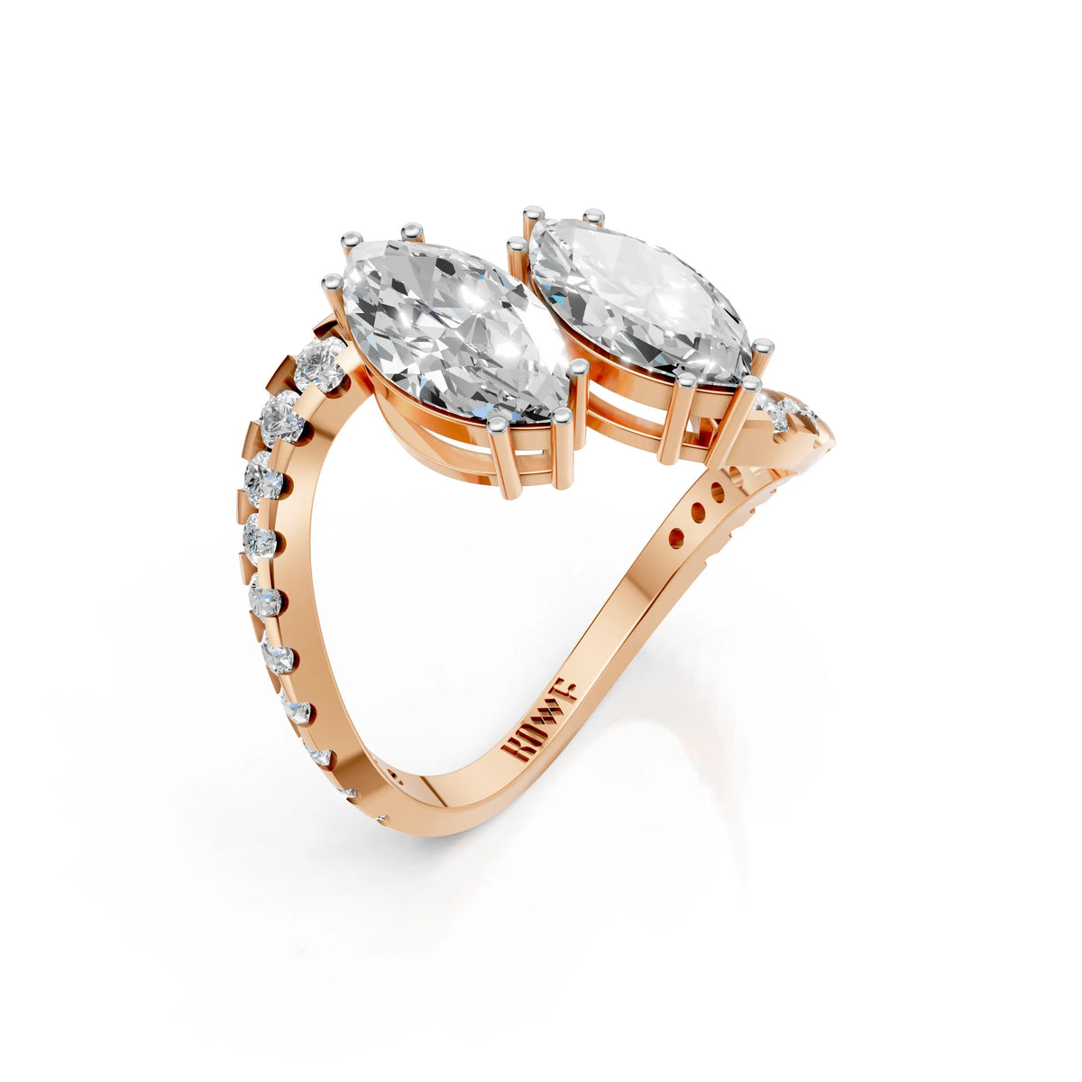 Marquise Twist Ring