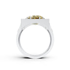 Regal Yellow CZ Ring Ring