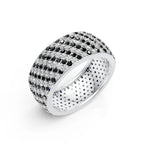 7-Line Black & White Montubhai’s Ring