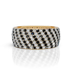 7-Line Black & White Montubhai’s Ring