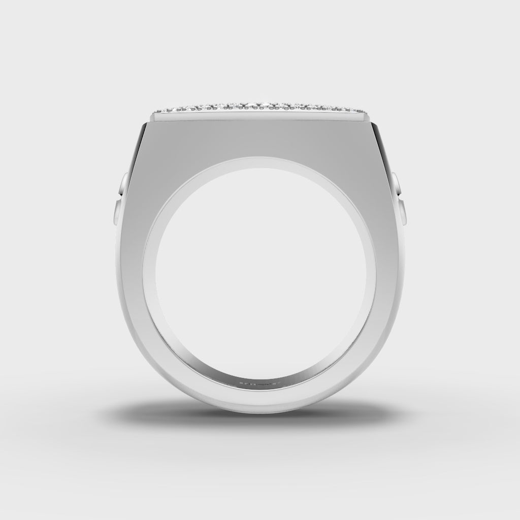 Bold Square Ring in Premium
