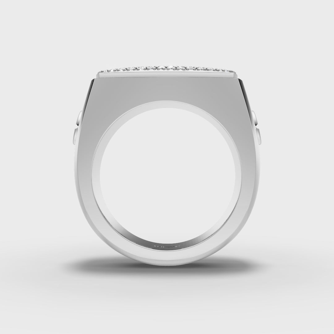 Bold Square Ring in Premium