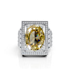 Regal Yellow CZ Ring Ring