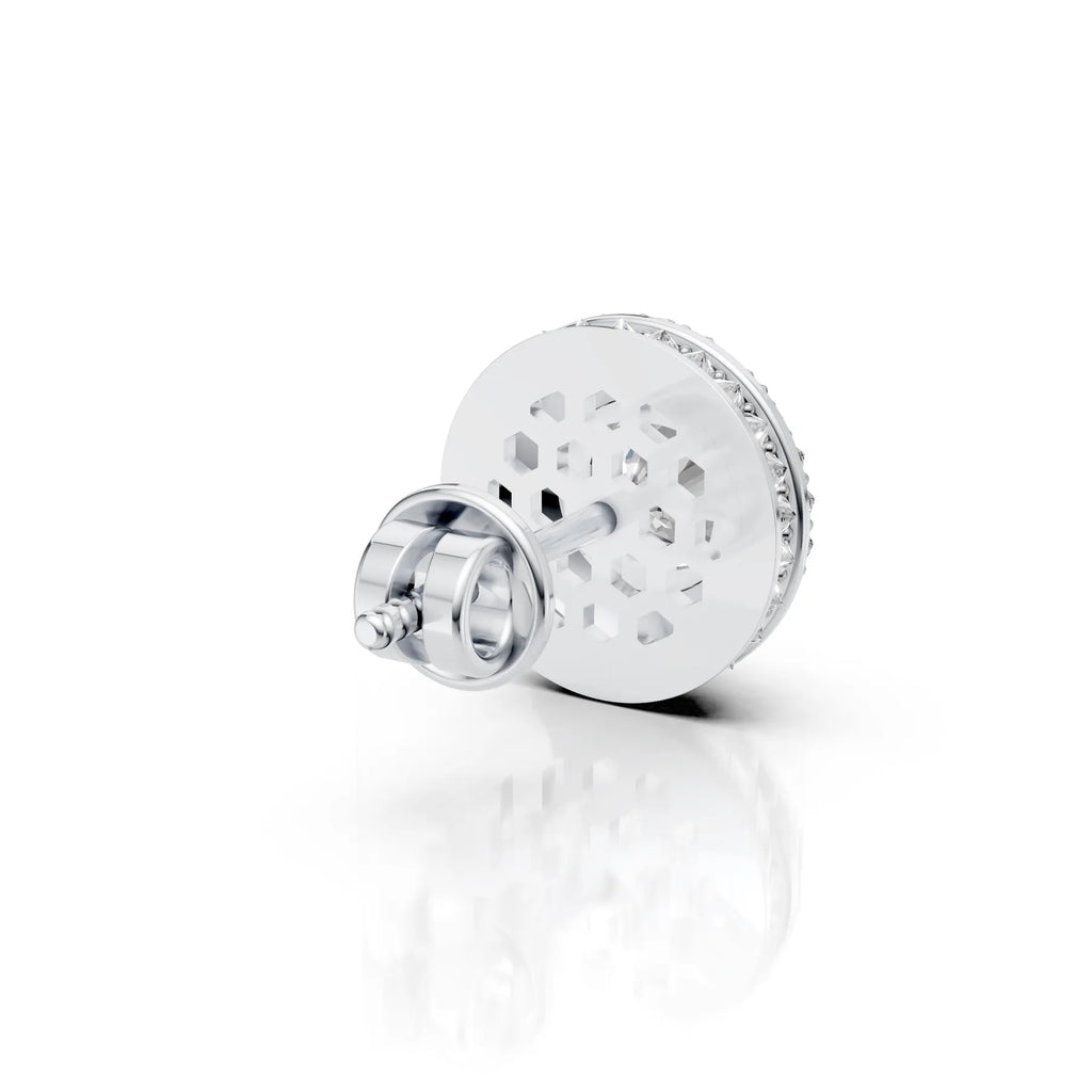 Cushion Cut Diamond Halo Stud Earring (1 PC)