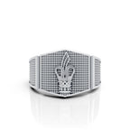Royal Crown Textured Ring