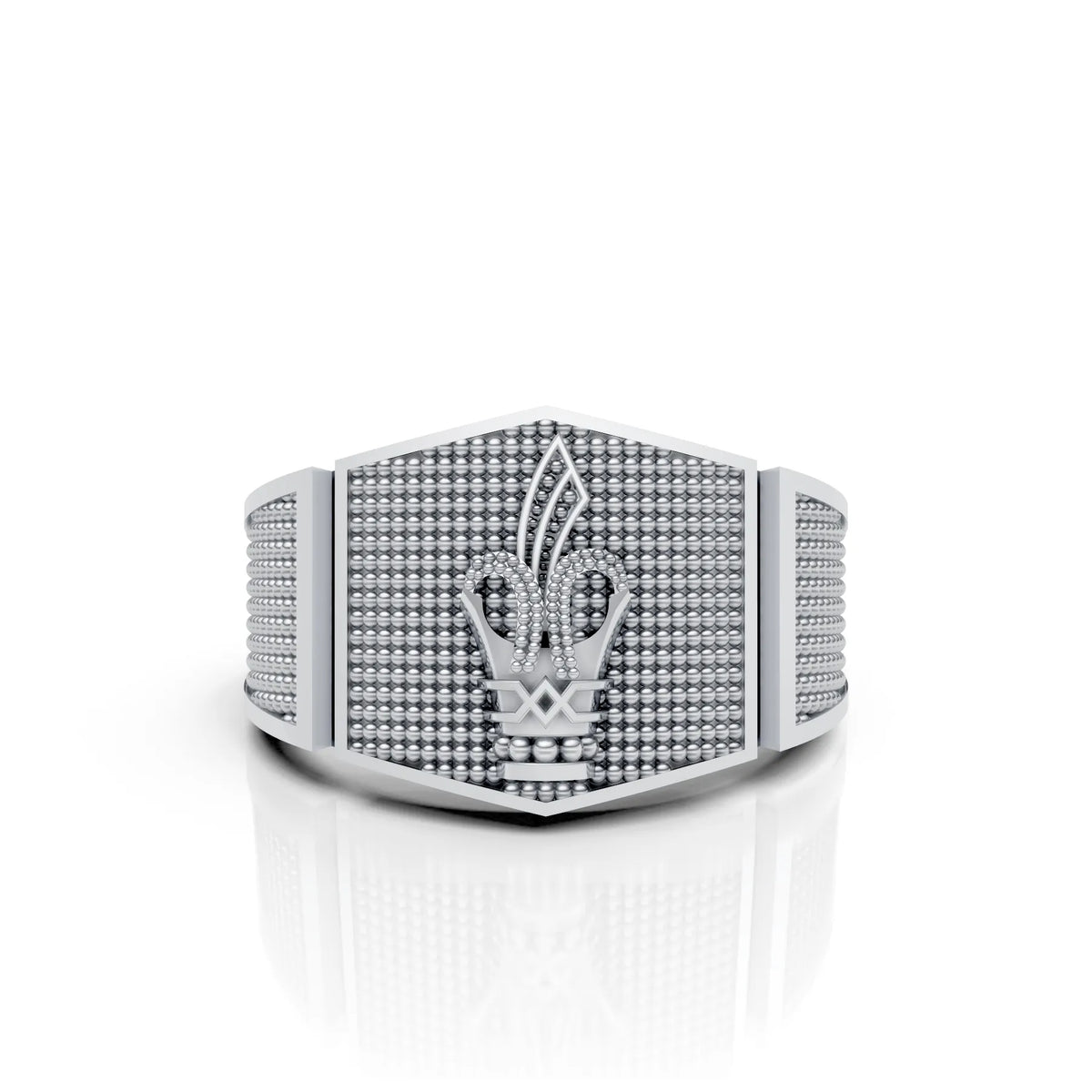 Royal Crown Textured Ring