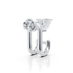 Trillion Diamond Open Hoop Stud