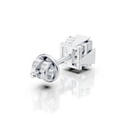 Princess Cut Triangle Claw Diamond Stud (1 PC)