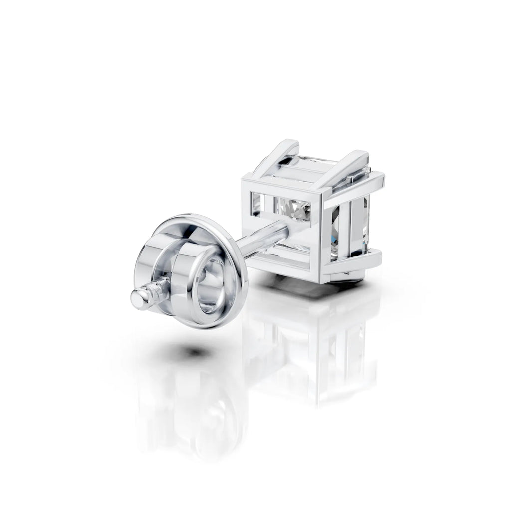 Princess Cut Eight Prong Diamond Stud (1 PC)