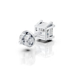 Princess Cut Eight Prong Diamond Stud (1 PC)