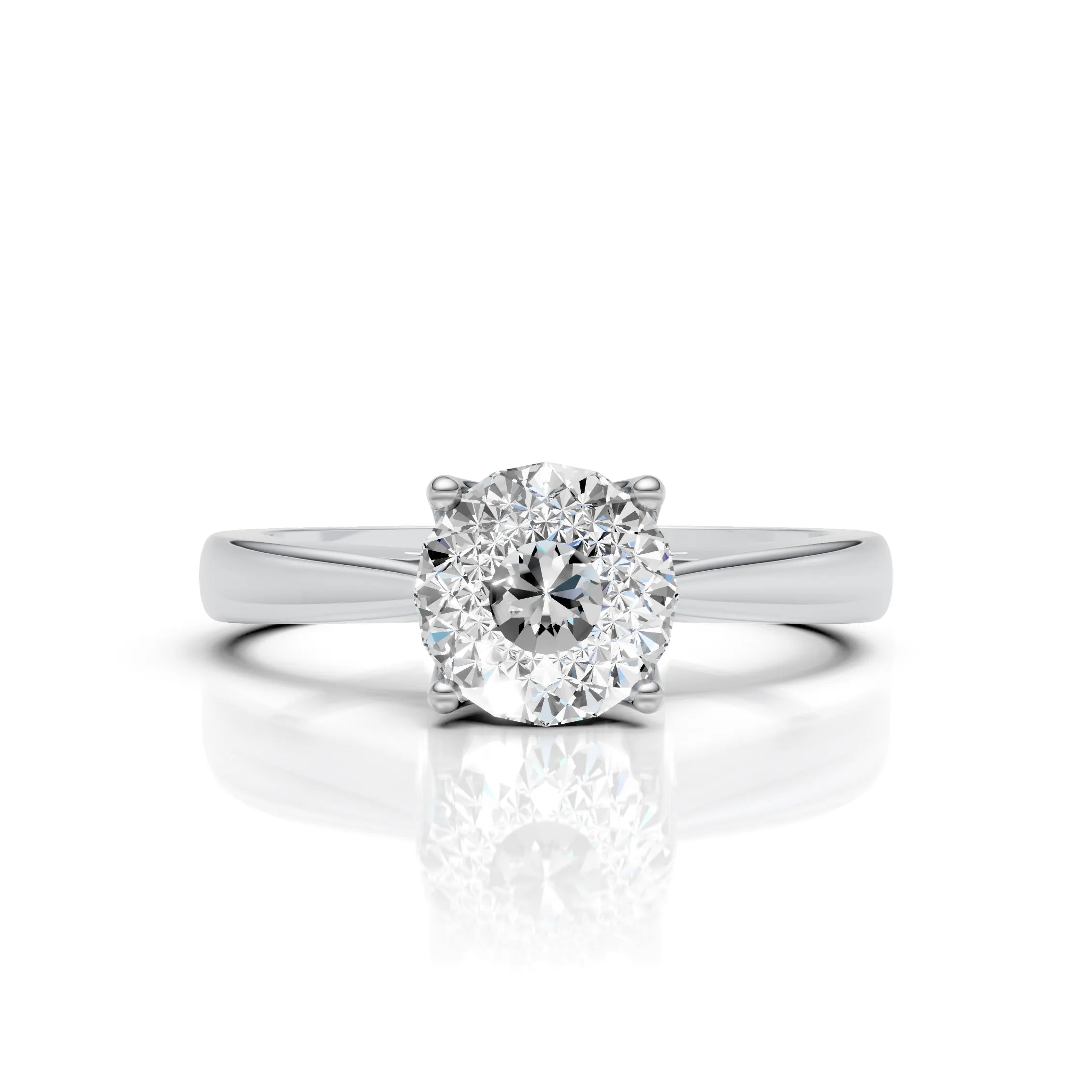 Portuguese Cut Solitaire Ring