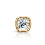 Cushion Square Shaped Bezel Setting Earring ( 1 PC)