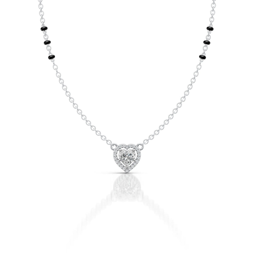 Heart Halo Moissanite Pendant