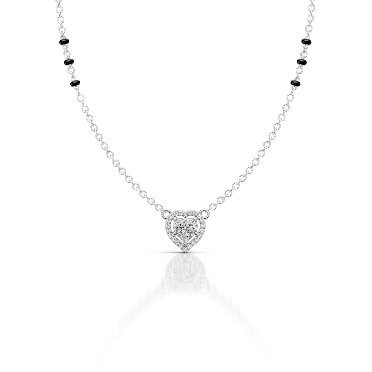 Heart Halo Moissanite Pendant