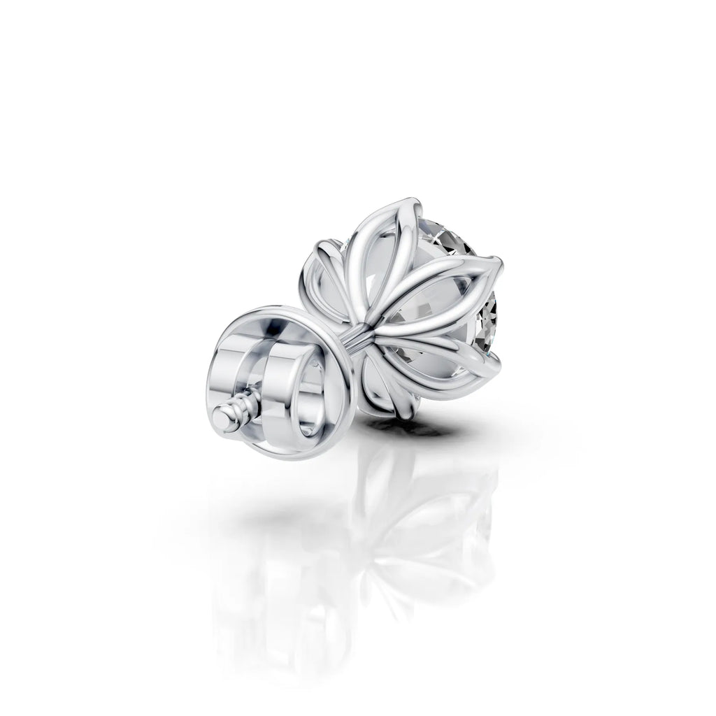 Classic Round Diamond Eight-Prong Stud