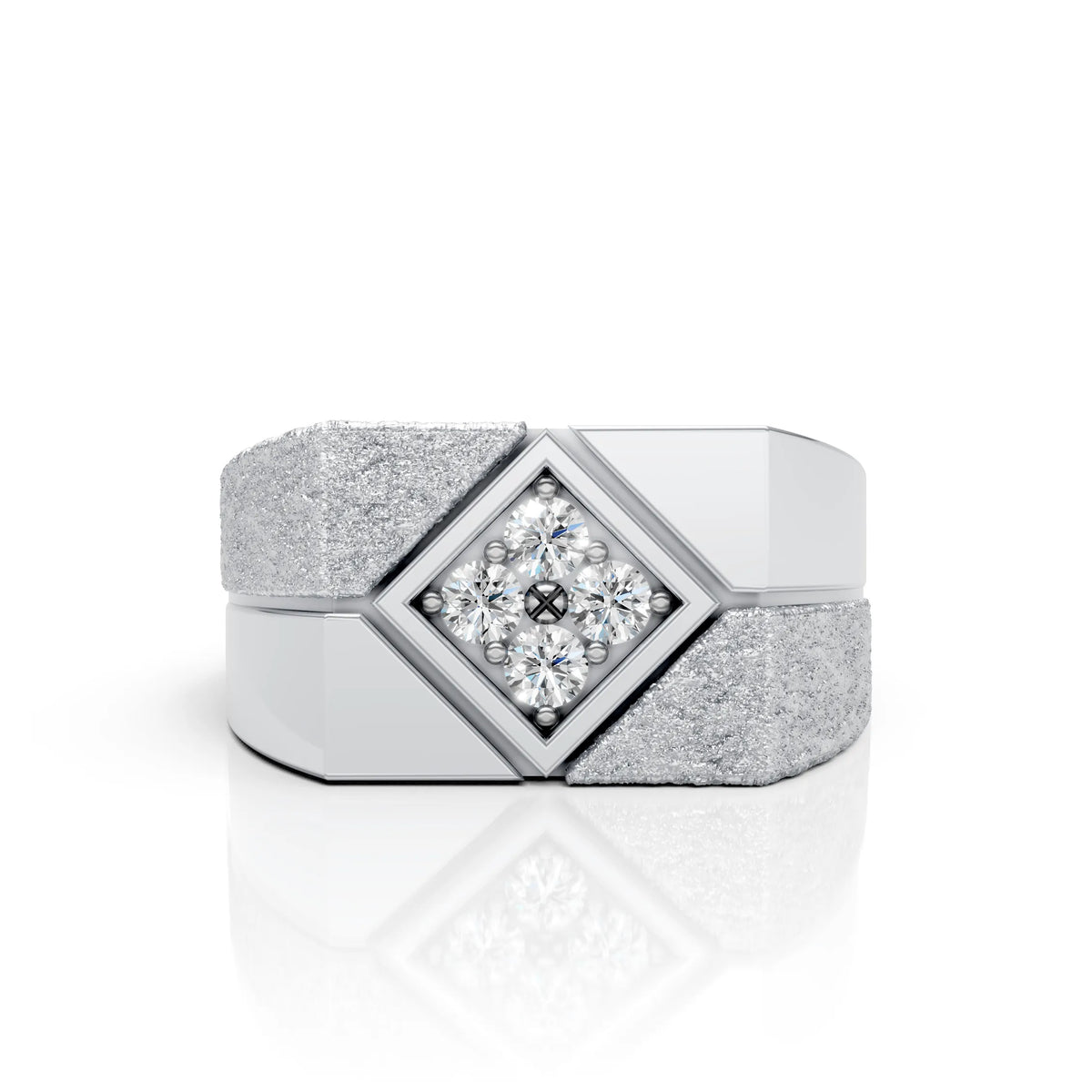 Geometric Diamond Ring