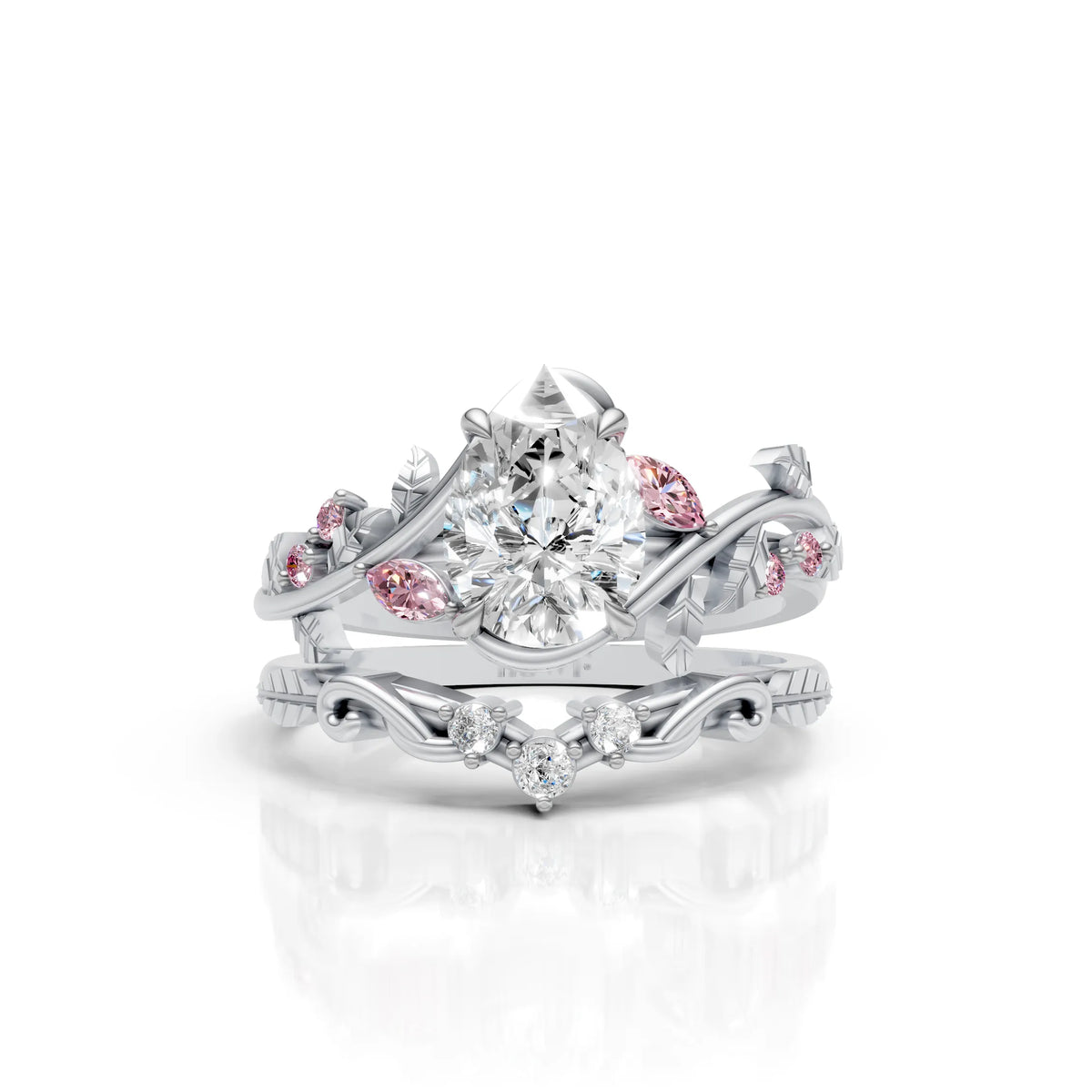 Whispering Leaves Ring Set