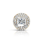 Cushion Cut Diamond Halo Stud Earring (1 PC)
