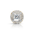 Cushion Cut Diamond Halo Stud Earring (1 PC)