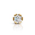 Hexagon Step Cut Solitaire Stud (1 PC)