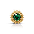 Emerald Green Gearwheel Stud (1 PC)