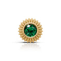 Emerald Green Gearwheel Stud (1 PC)