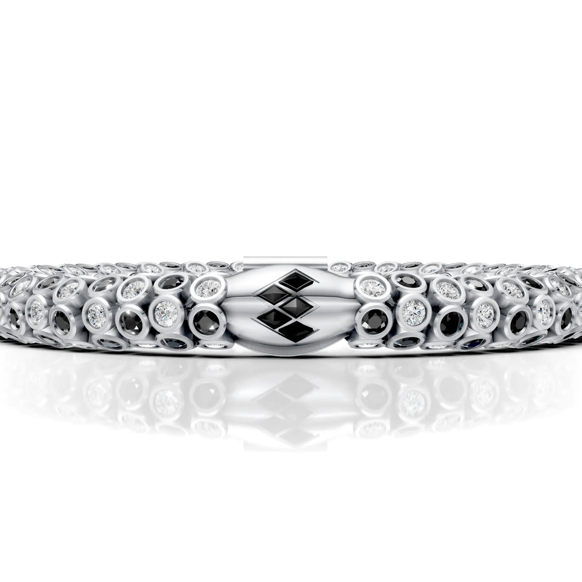 Black & White Diamond Rope Bracelet